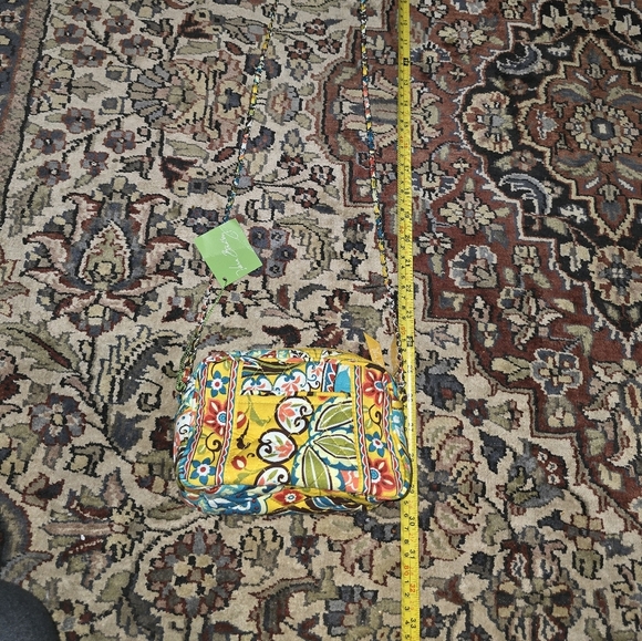 NWT Vera Bradley Small Chain Strap Crossbody In Anchors Away Print - Picture 2 of 4